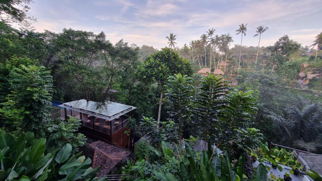 The Sebali Resort Убуд Екстер'єр фото View of the house from the top of the hill